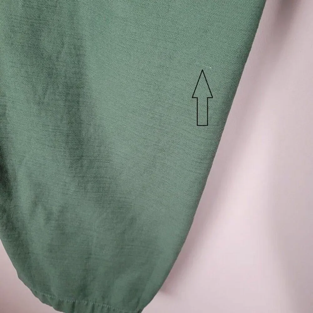 J. Crew Size 18 Cotton Camp Pants High Rise Crop Utility Green